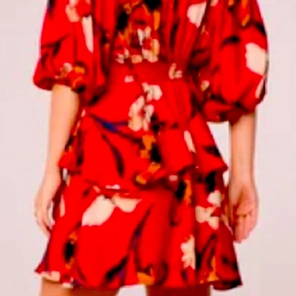 Floral Red Dress ~ Band of The Free - Picture 3 of 3